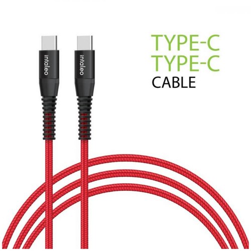 Кабель Intaleo CBRNYTT1 Type-C to Type-C 18W 1.2м (червоний)