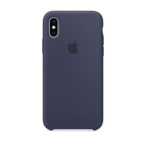 Чохол Apple Silicone Case HC for iPhone XS, Midnight Blue