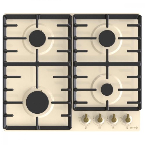 Варильна поверхня Gorenje газова, 60см, чавун, бежевий