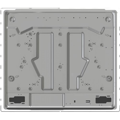 Варильна поверхня Gorenje газова на склі, 60см, чавун, білий