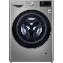 Прально-сушильна машина LG фронтальна, 8.5(5)кг, 1200, A, пара, 47см, дисплей, пара, інвертор, сріблястий