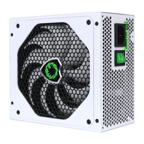 Блок живлення, білий ATX 600W, коробочний, модульний, 14см вент. GM-600-WHITE
