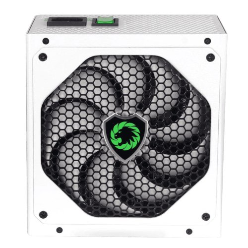 Блок живлення, білий ATX 600W, коробочний, модульний, 14см вент. GM-600-WHITE