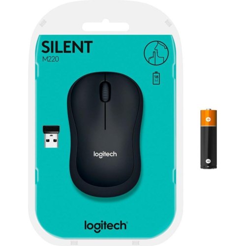 Мишка Logitech M220 Silent Black (910-004878)