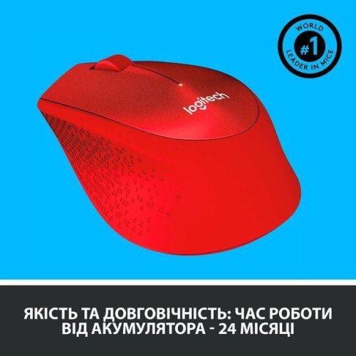 Мишка Logitech M330 Silent Plus Red (910-004911)