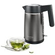 Електрочайник Bosch 1.7л, метал, cірий