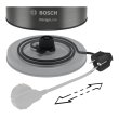 Електрочайник Bosch 1.7л, метал, cірий