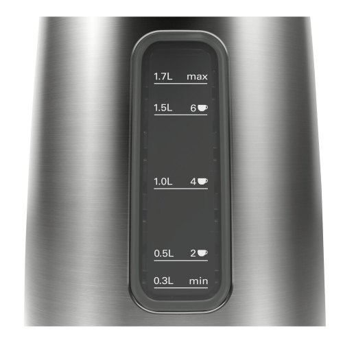 Електрочайник Bosch 1.7л, метал, cірий