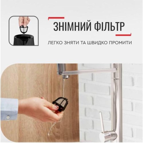 Електрочайник Tefal Loft 1.7л, Strix, пластик, чорний