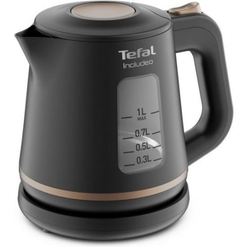 Електрочайник Tefal Includeo 1л, пластик, чорний