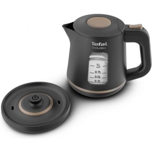 Електрочайник Tefal Includeo 1л, пластик, чорний