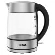 Електрочайник Tefal Glass Kettle 1.7л, скло, з заварником, сріблясто-чорний