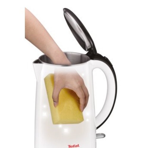 Електрочайник Tefal Safe to touch 1.7л, Strix, пластик, білий глянець