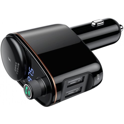 АЗП з FM-модулятор Baseus Locomotive Wireless MP3 Vehicle Charger, Black