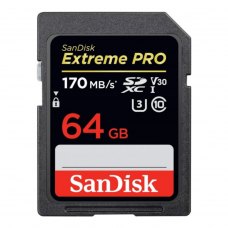 SDXC карта 64GB SanDisk Extreme Pro class10 UHS-1 U3 V30 (SDSDXXY-064G-GN4IN)