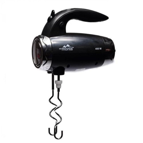 Міксер MT-2010 400 Вт, 5 швидкостей, турбо, 2 насадки, чорний колір