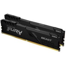 Модуль пам'яті DDR4 16GB (2x 8GB) 3200MHz Kingston Fury Beast Black (KF432C16BBK2/16)