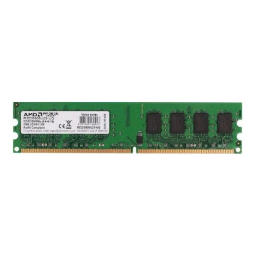Модуль пам'яті AMD DDR2-800 2048MB PC2-6400 R3 Value Series (R322G805U2S-UG)