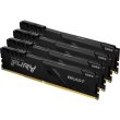 Модуль пам'яті DDR4 64GB (4x 16GB) 3200MHz Kingston Fury Beast Black (KF432C16BBK4/64)
