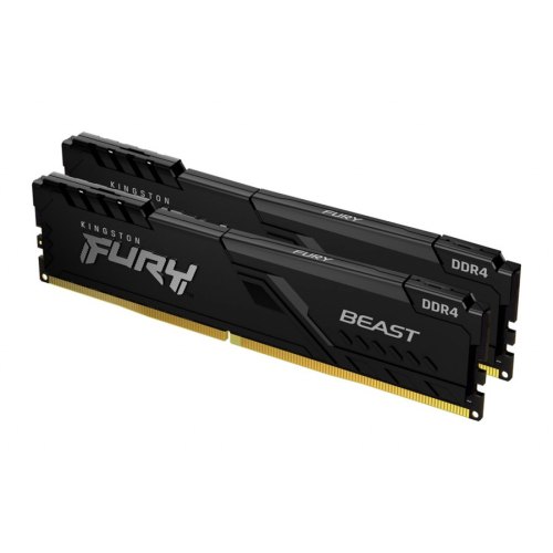 Модуль пам'яті DDR4 32GB (2x 16GB) 3000MHz Kingston Fury Beast Black (KF430C15BB1K2/32)