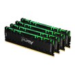 Модуль пам'яті DDR4 64GB (4x 16GB) 3200MHz Kingston Fury Renegade RGB Black (KF432C16RB1AK4/64)