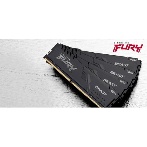 Модуль пам'яті DDR4 8GB 3600MHz Kingston Fury Beast Black (KF436C17BB/8)
