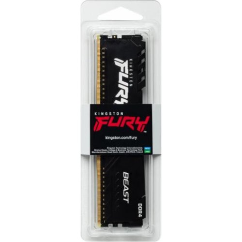 Модуль пам'яті DDR4 8GB 3600MHz Kingston Fury Beast Black (KF436C17BB/8)