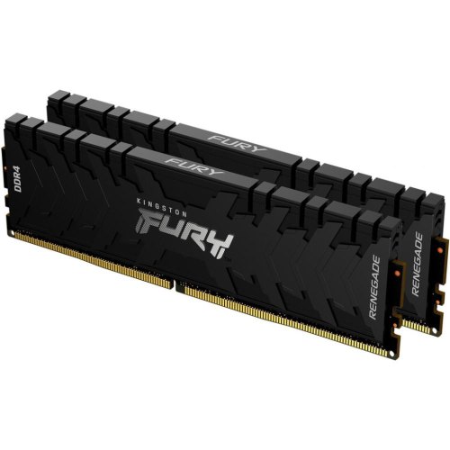 Модуль пам'яті DDR4 16GB (2x 8GB) 3200MHz Kingston Fury Renegade Black (KF432C16RBK2/16)