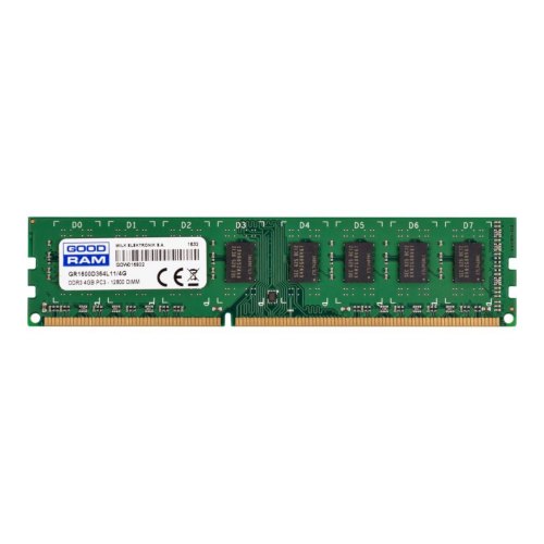 Модуль памяті DDR3 GoodRam 4096Mb GoodRam (GR1600D364L11/4G) 1600MHz, PC3-12800, CL11, (11-11-11-28), 1.5V, (Kit:1x4096Mb)
