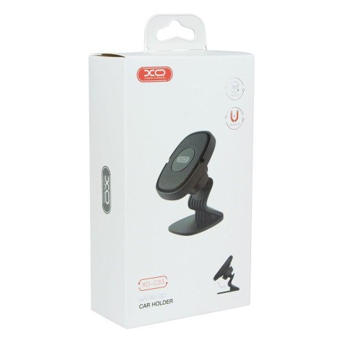 Автотримач XO C33 (Кріплення на панель, магнітний), Black