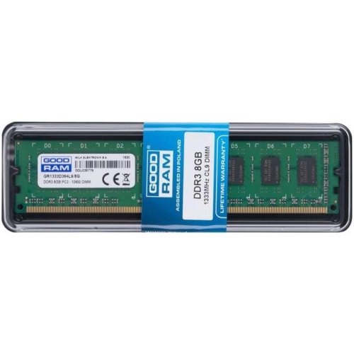 Модуль пам'яті DDR3, 8GB, 1333MHz, GoodRam (GR1333D364L9/8G)