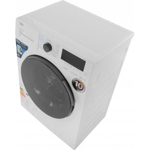 Прально-сушильна машина Beko фронтальна, 7(4)кг, 1200, B, 45см, дисплей, білий
