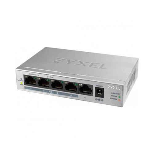 Комутатор ZyXel GS1005HP (GS1005HP-EU0101F)