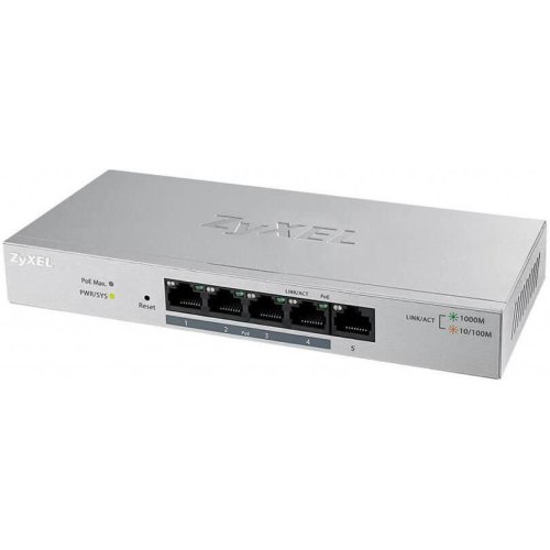 Комутатор ZyXel GS1200-5HPV2 (GS1200-5HPV2-EU0101F)