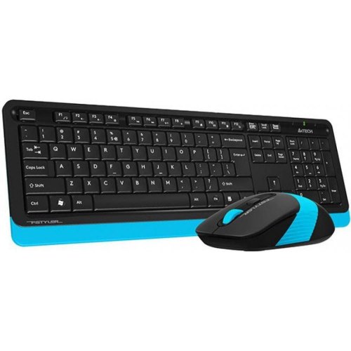 Комплект бездротовий (клавіатура+мишка), A4Tech FG1010 (Blue)