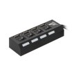 1StCharger 4xUSB2.0 Black (HUB1ST20401)