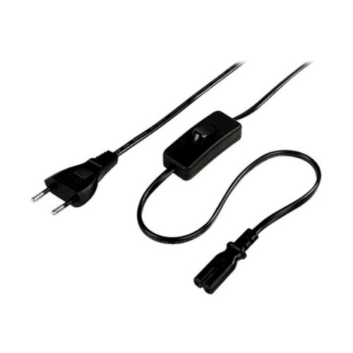 Кабель силовий Hama CEE 7/16-C7 2м 2pin кнопка (00044236)