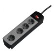 Мережевий продовжувач Hama TIDY-Line 1.5м 4 розетки Black-Grey (00137374)