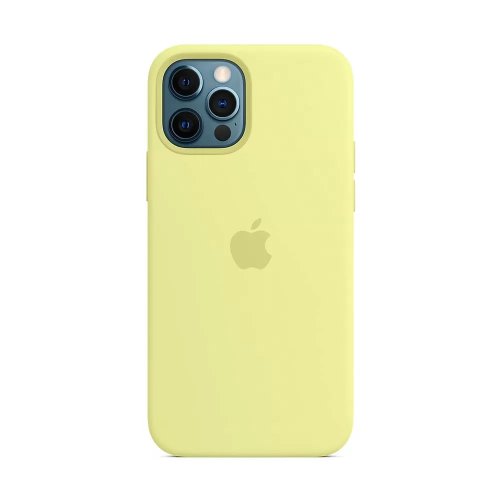 Чохол Silicone Case Full Cover iPhone 12 Pro Max (mellow yellow)