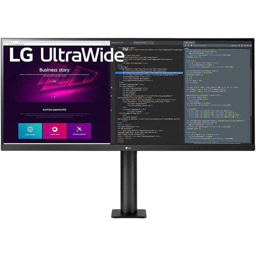 Монітор LG 34 34WN780-B 2xHDMI, DP, USB, Audio, IPS, 3440x1440, 21:9, sRGB 99%, FreeSync, HAS, HDR10