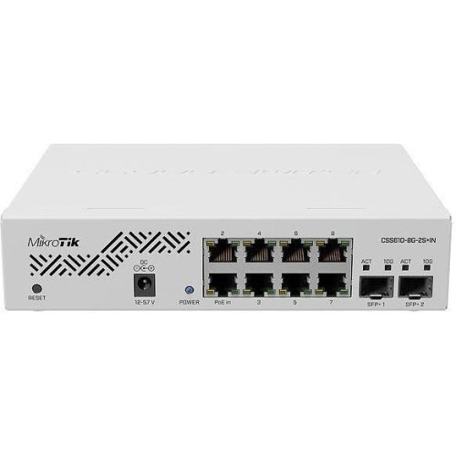 Комутатор Mikrotik CSS610-8G-2S+IN