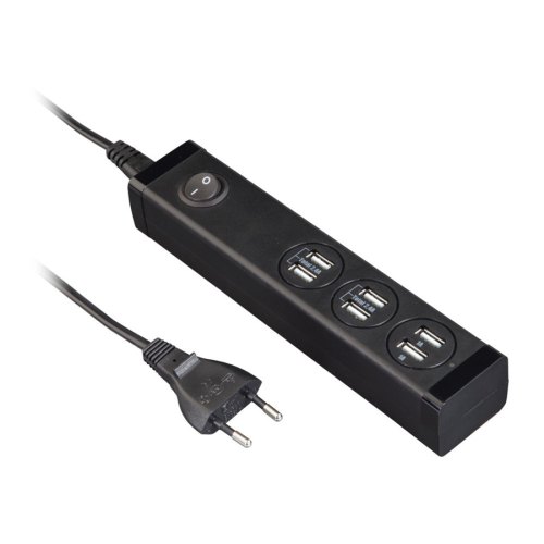 Мережевий зарядний пристрій Hama USB  6x USB (00121966)