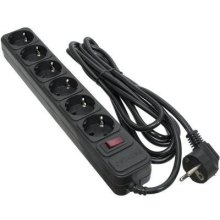 Мережевий фільтр живлення PATRON 3.0 m, 3*1.0mm2 (SP-1063) 6 розеток BLACK (EXT-PN-SP-1063)