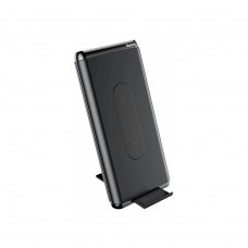 Зовнішній акумулятор Powerbank Baseus Dual Coil QC3.0 Wireless Charger 10000mAh Black