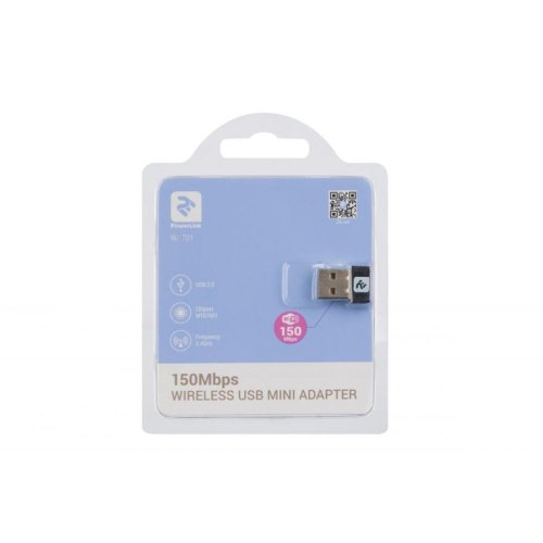 Адаптер WiFi 2E PowerLink WR701 N150, USB