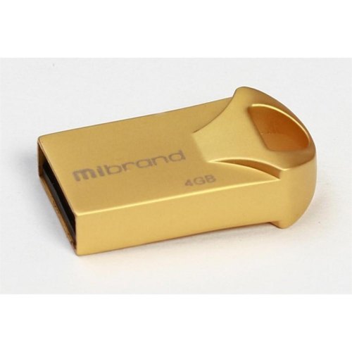 USB флеш 4GB Mibrand Hawk (MI2.0/HA4M1G)  Black,USB2.0, моноблок, метал, ударостійка