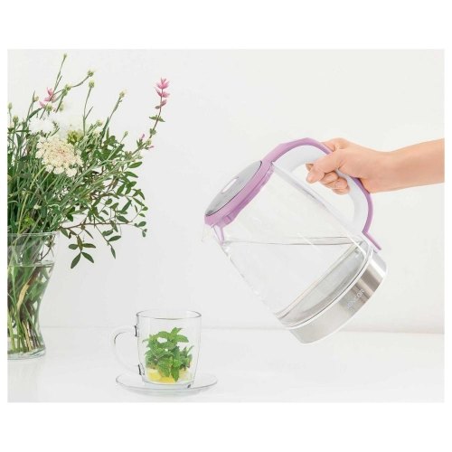 Електрочайник Sencor 2л, Strix, скло, 5 темп.реж,ліловий