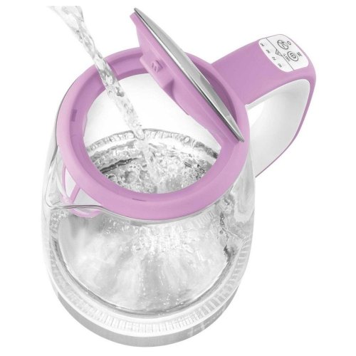 Електрочайник Sencor 2л, Strix, скло, 5 темп.реж,ліловий