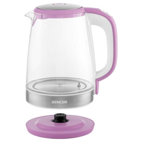 Електрочайник Sencor 2л, Strix, скло, 5 темп.реж,ліловий