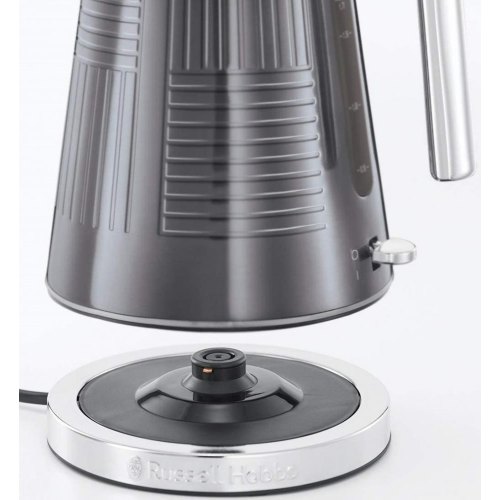 Електрочайник Russell Hobbs Geo Steel, 1.7л, метал, чорний